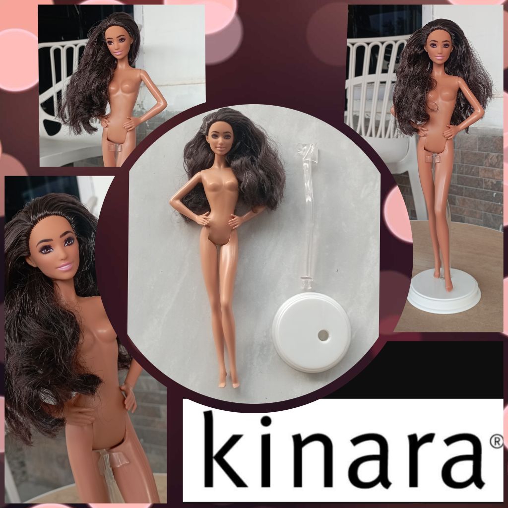 Preloved Rebody Barbie Doll PTMI 2021 Head Barbie Duluxe Style#7 Exotic ASIA Original Mattel