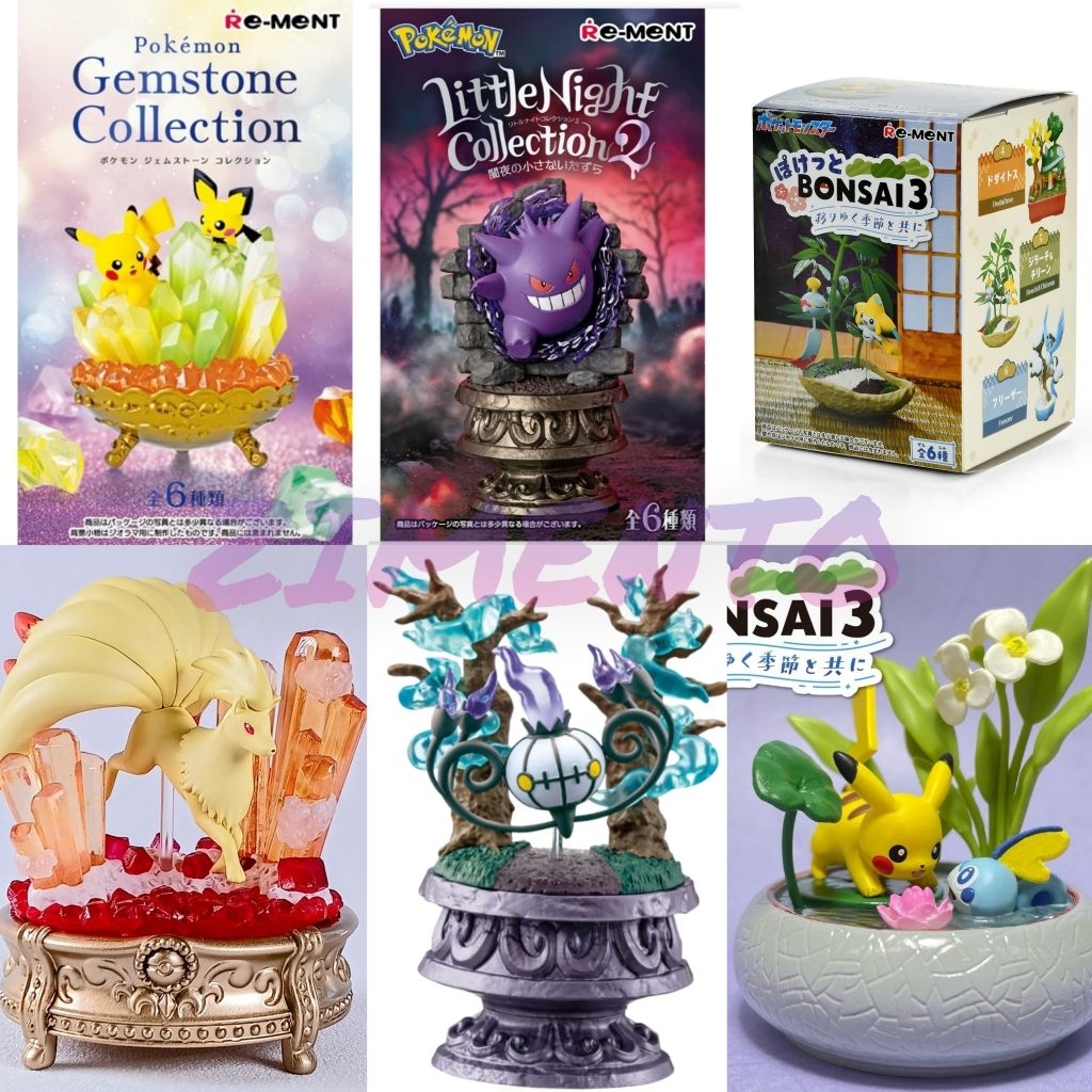 Re-ment Pokemon Mini Figure Gemstone - Bonsai - Little Night Collection