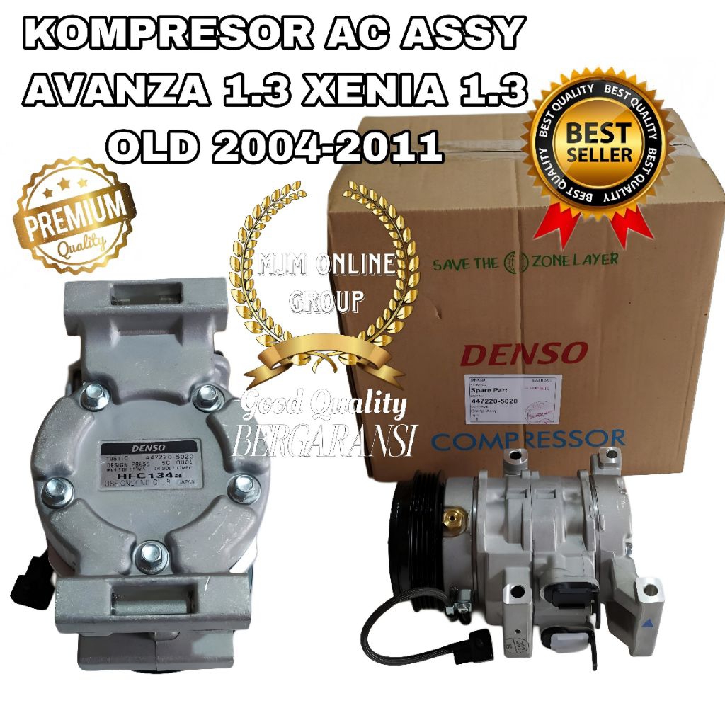 KOMPRESOR AC ASSY AVANZA XENIA 1.3 CC 4PK 2004-2011