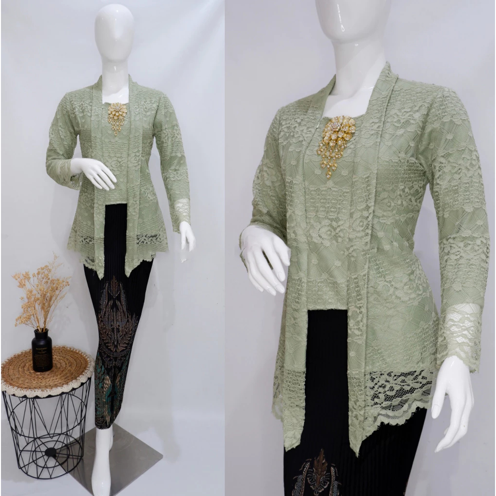 Kebaya Tunik Brokat Kutu Baru Kebaya Tunik Kutu Baru Mewah Kebaya Wisuda Kebaya Pesta Terbaru