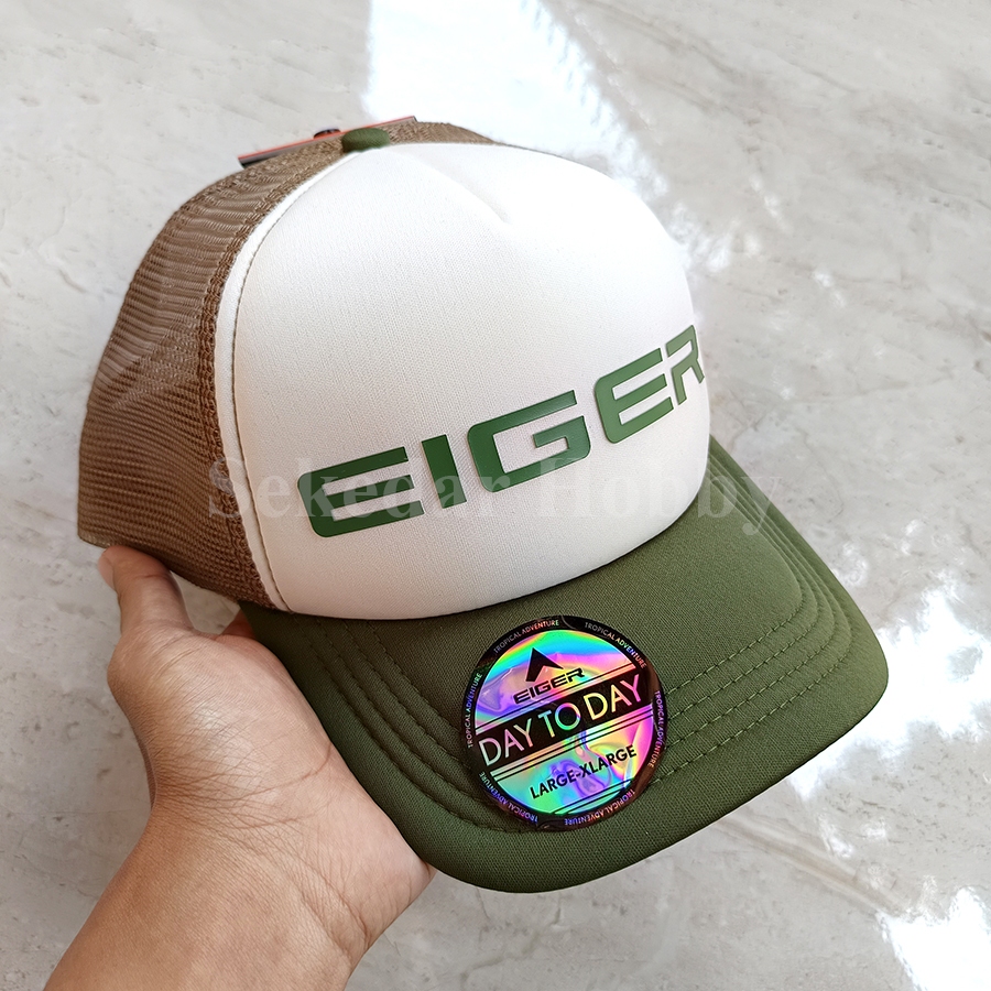 TOPI EIGER ILLINOIS OLIVE TRUCKER CAP