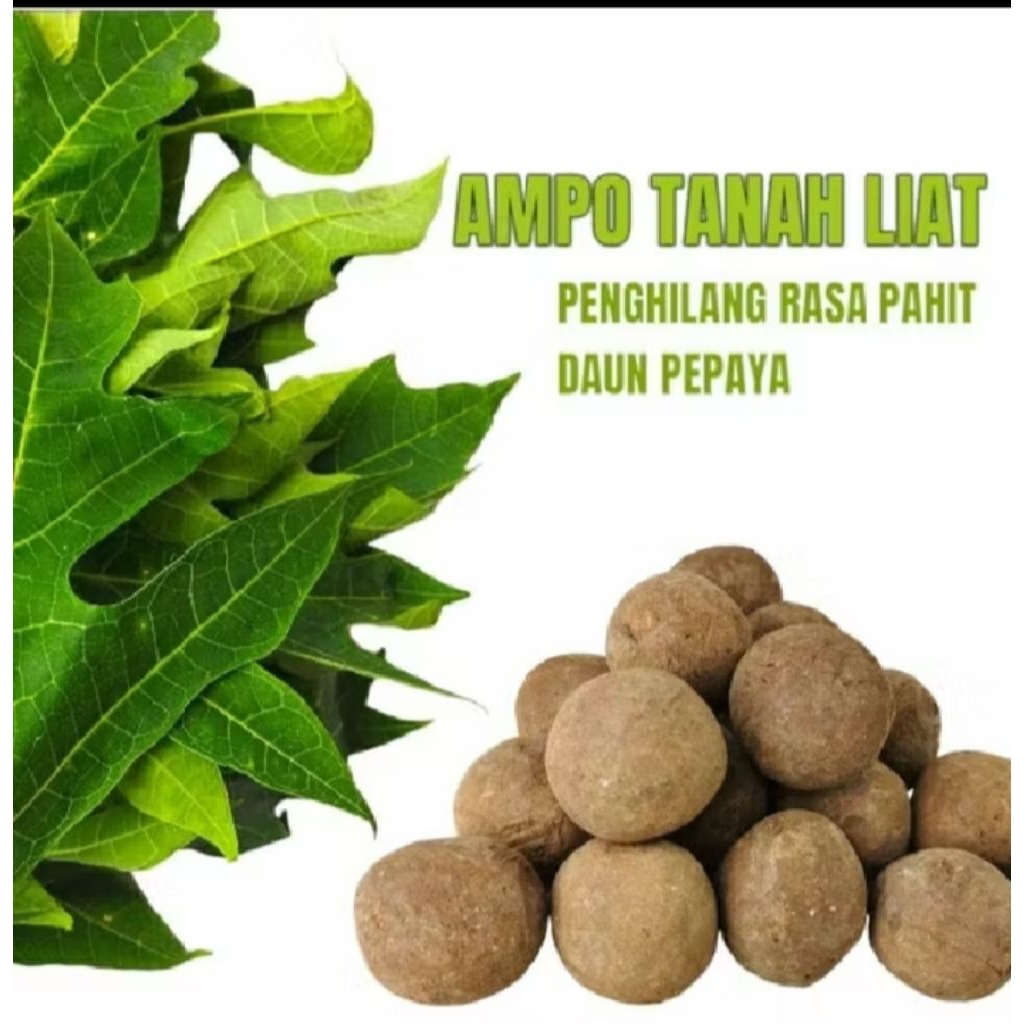 Ampo tanah liat untuk merebus daun pepaya,isi 20 + Bonus
