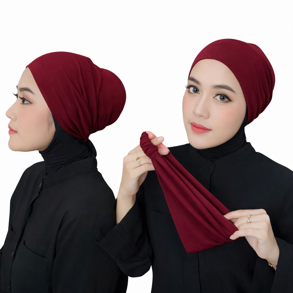 Ciputku - Inner Hijab Bandana Pita Super Premium | Ciput Cantik Nyaman Seharian & Anti Gerah Anak da