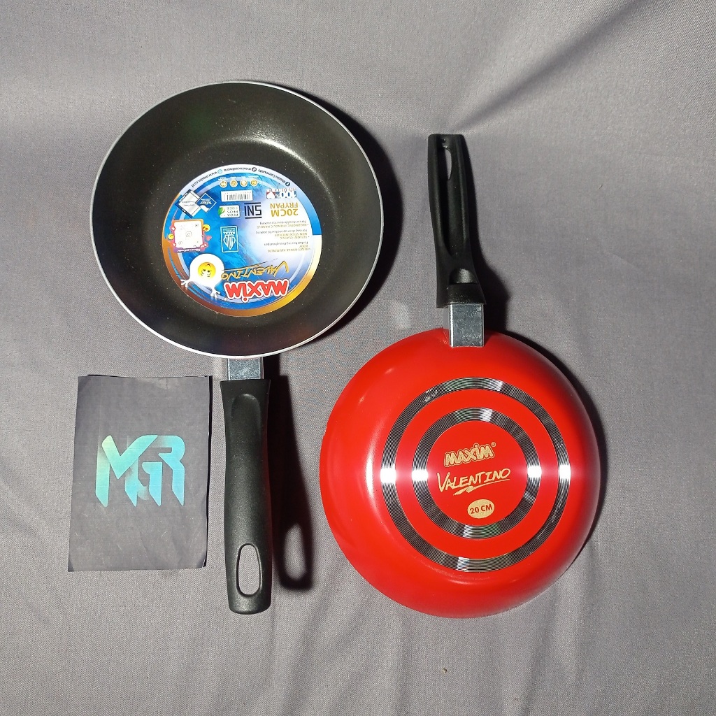 Maspion TEFLON MAXIM 20 ANTI LENGKET MASPION VALENTINO WAJAN TANPA TUTUP PENGGORENGAN TEPLON PANCI F