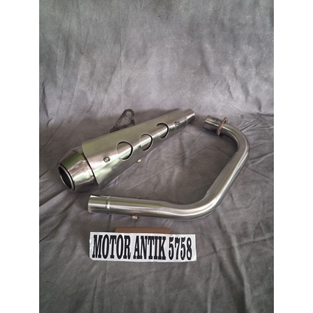 Knalpot Motor Custom Japstyle Caferacer Bratstyle Knalpot Tiger Megapro Scorpio Motor Custom Japstyl