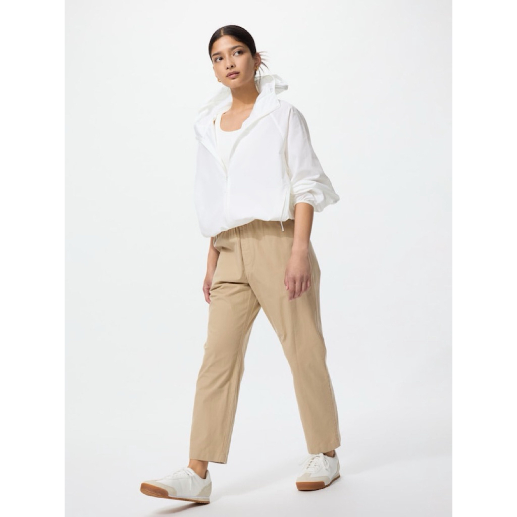 Uniqlo Cotton Relax Ankle Pants Beige XL