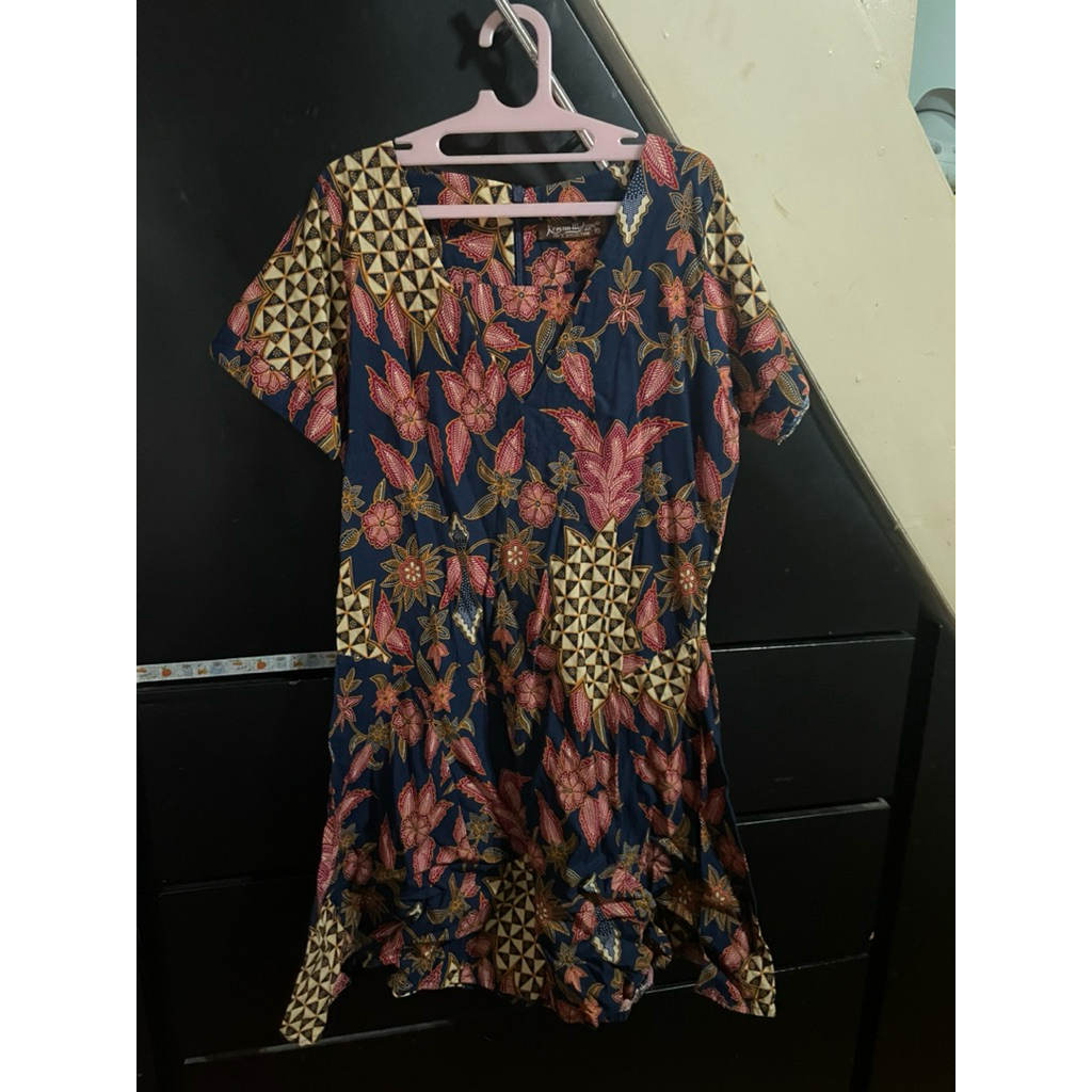 Batik Biru dongker Krisna wahyu kain katun adem