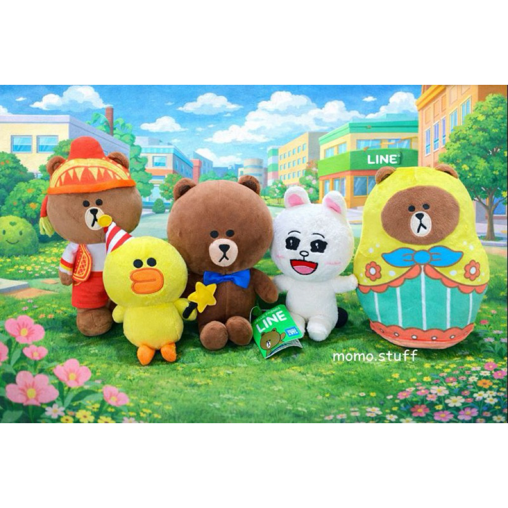 Boneka Brown Line Friends ORI
