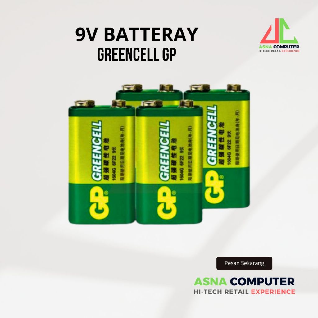 Battery 9 Volt Baterai Kotak 9V Non Rechargeable LAN Tester Multitester