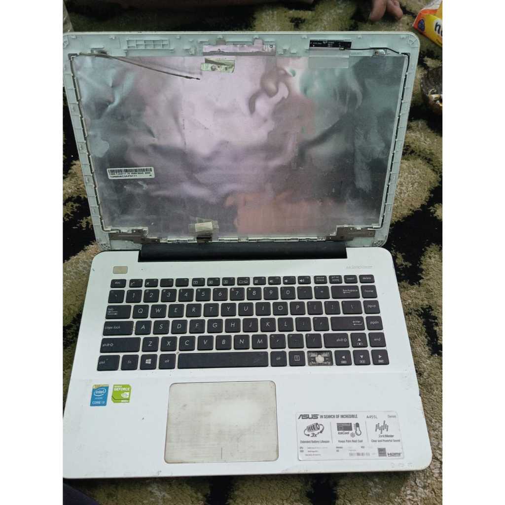 Fullset Casing Asus A455L  Casing A455L Komplit  Skin Laptop A455L Set  Cover Fullset Asus A455L