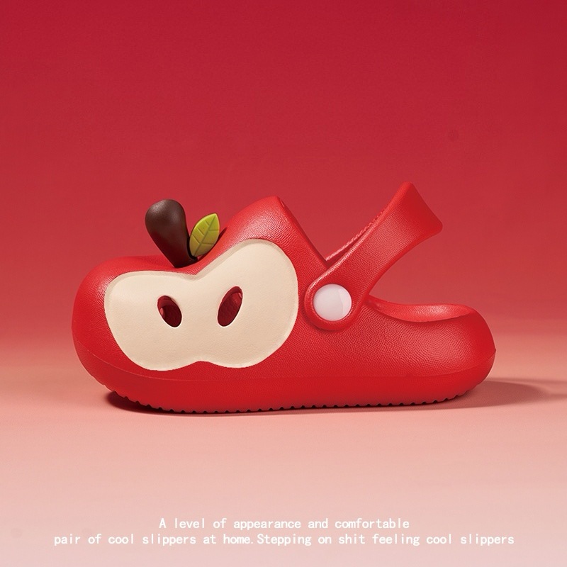 LEMOMO Apple Sandal Baim Anak dan Dewasa 24-41 Sandal Wanita Terbaru 2025 Karet Sandal Cewek Apel Se