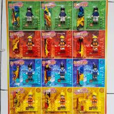 12 PCS Mainan Balok Lego Roboman Naruto Isi 12 PCS Mainan Bongkar Pasang Karakter Anime Naruto