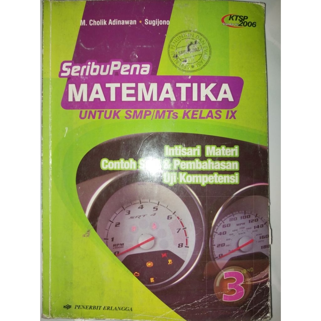 Buku Bekas Seribu Pena Matematika untuk SMP/MTs Kelas IX