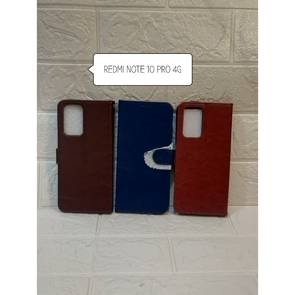 REDMI NOTE 10 PRO 4G CASE FLIP COVER KULIT/FLIP COVER DOMPET