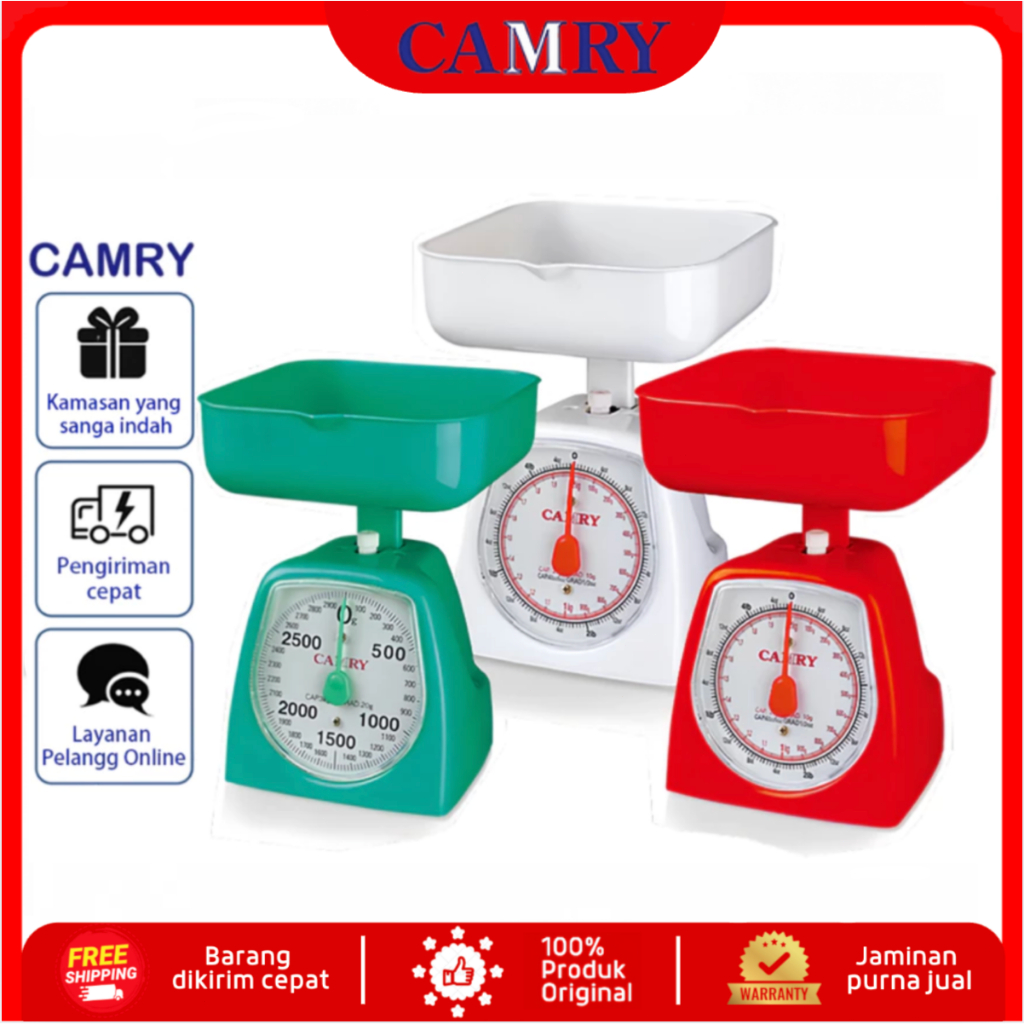 Camry timbangan Tepung 5kg /Timbangan Jarum 5kg /Timbangan Manual Kue 2kg, 3kg, 5kg Timbangan Tanita