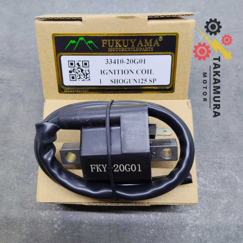 Fukuyama Ignition Comp Coil Koil Pengapian 12V Volt Suzuki Shogun 125 SP (33410-20G01) - Takamura Sp