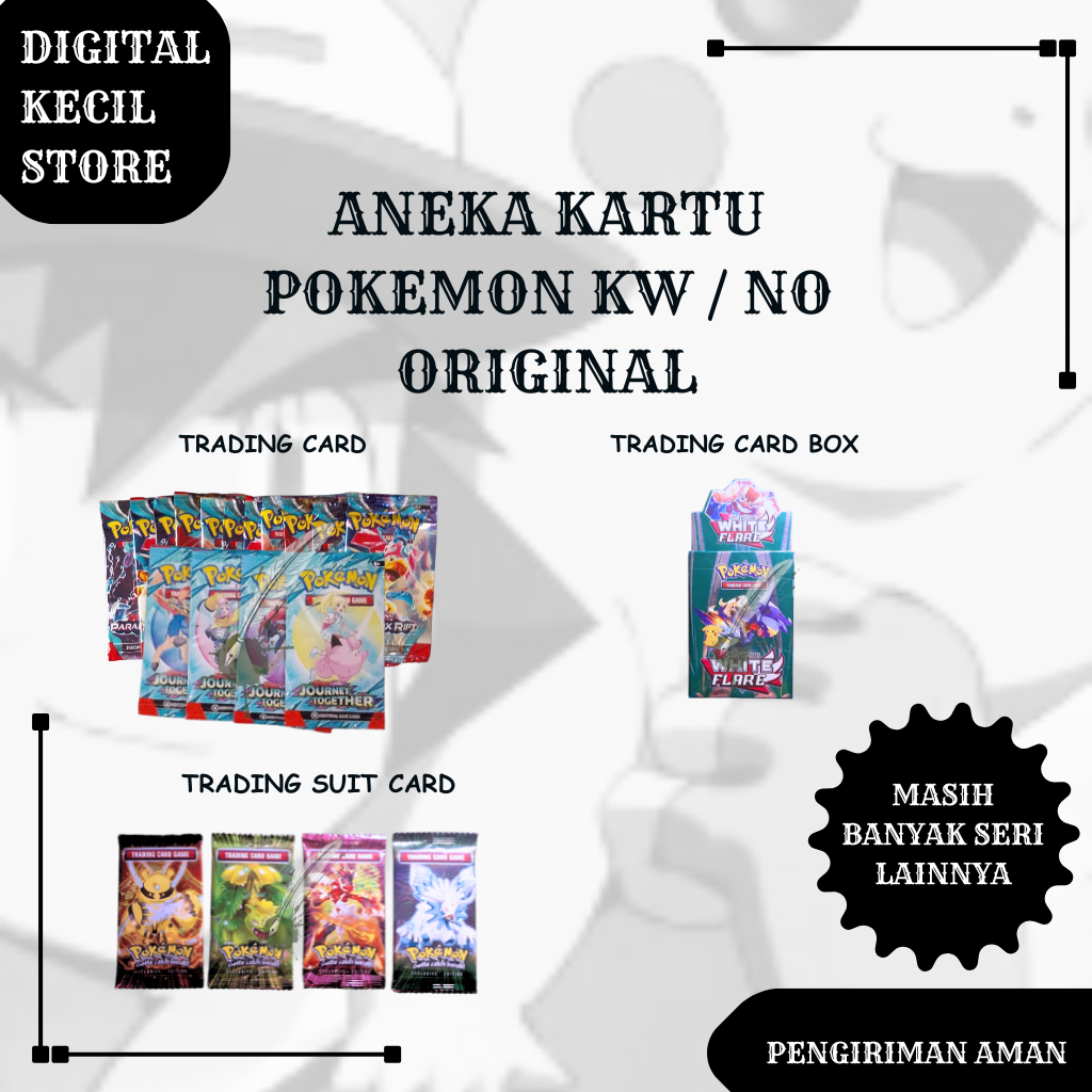KARTU POKEMON NO ORIGINAL | MURAH | MINIMAL 2 PACK
