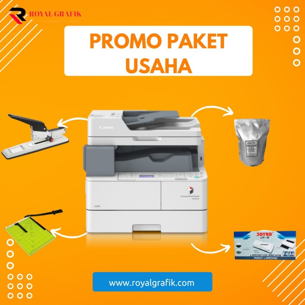 mesin fotocopy canon ir 1435 if & paket usaha