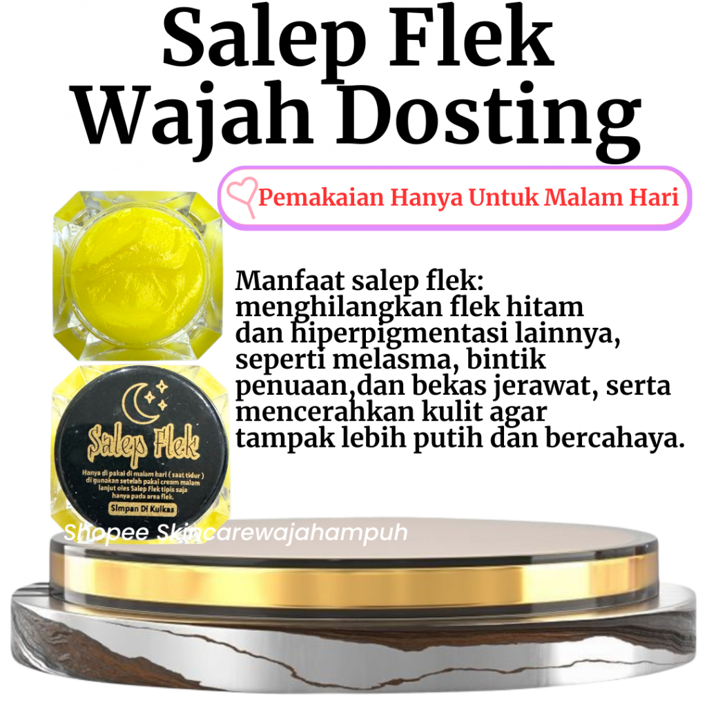 Salep Flek Wajah Ampuh Dosis Tinggi Untuk Flek Hitam Memutihkan Wajah Whitening Glowing Skincare