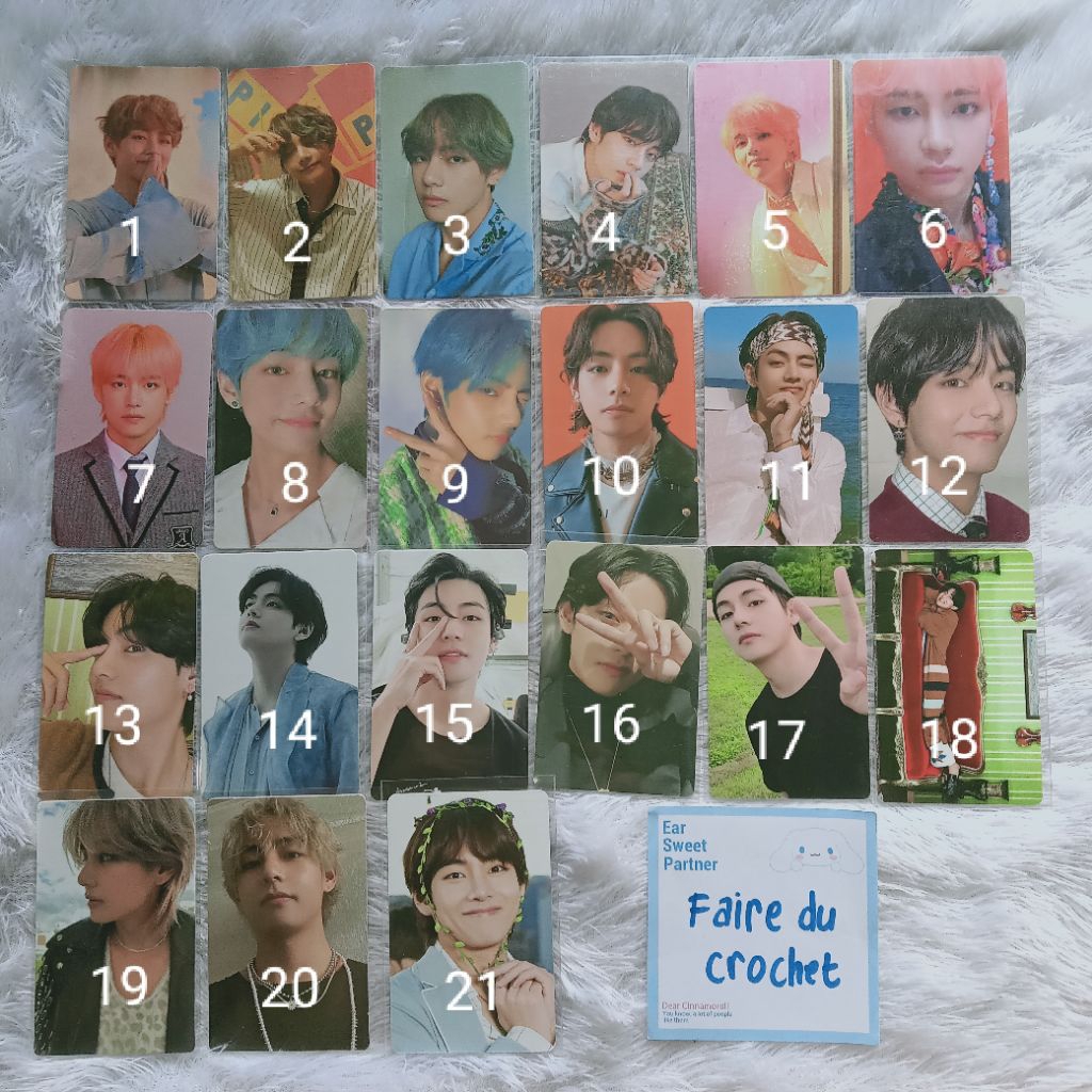 photocard taehyung bts official pc album pizza her tear o maung love yourself persona mots 7 moment