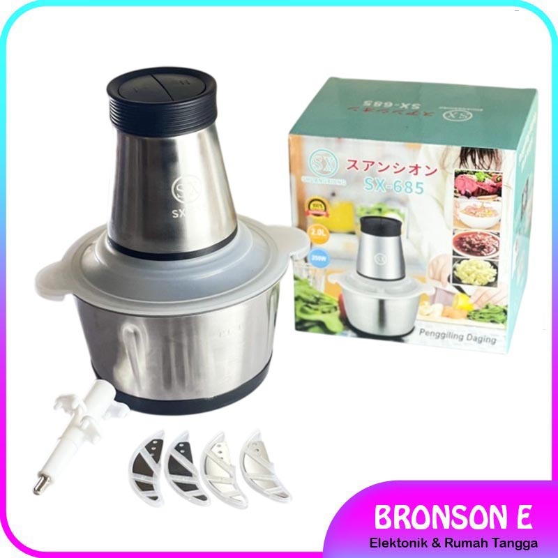 Chopper SX 685 Food Processor Chopper Penggiling Daging 2 Liter