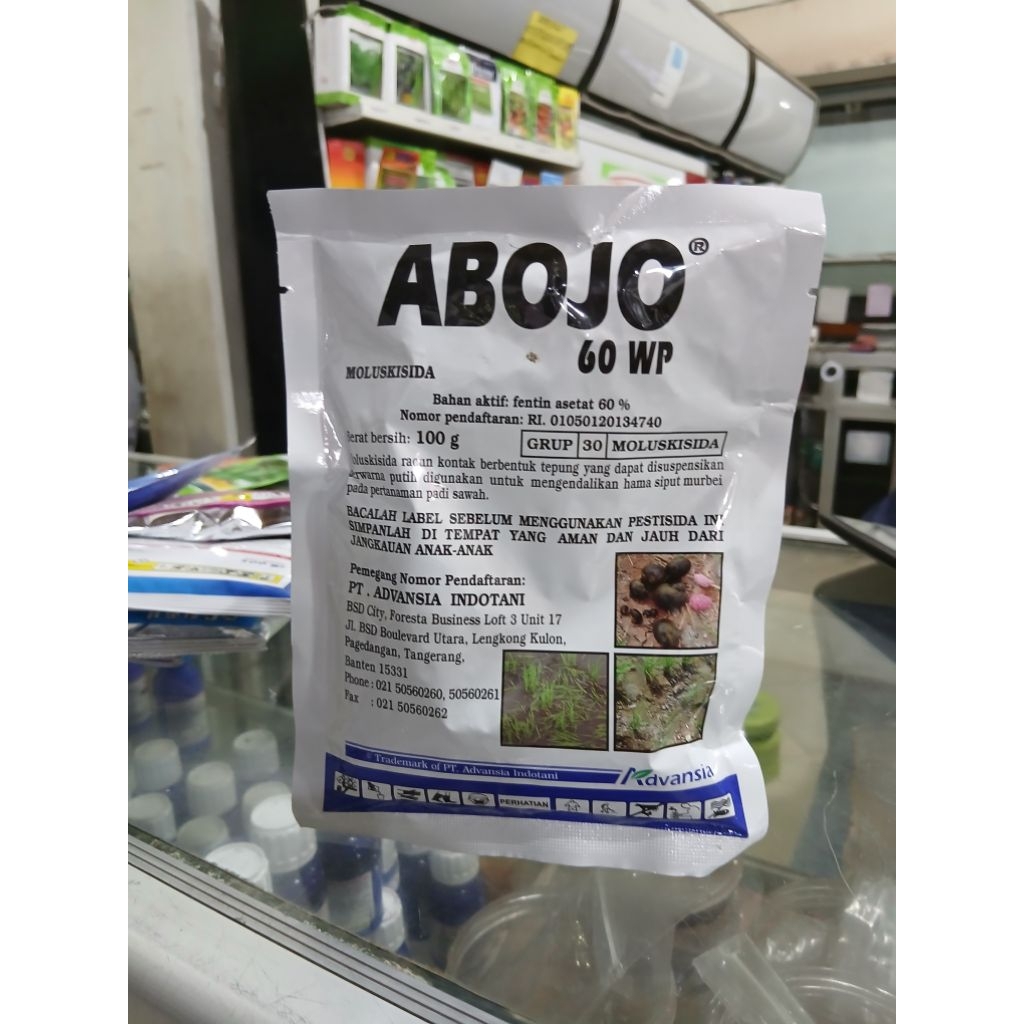 ABOJO 60WP 100GR OBAT KEONG AMPUH