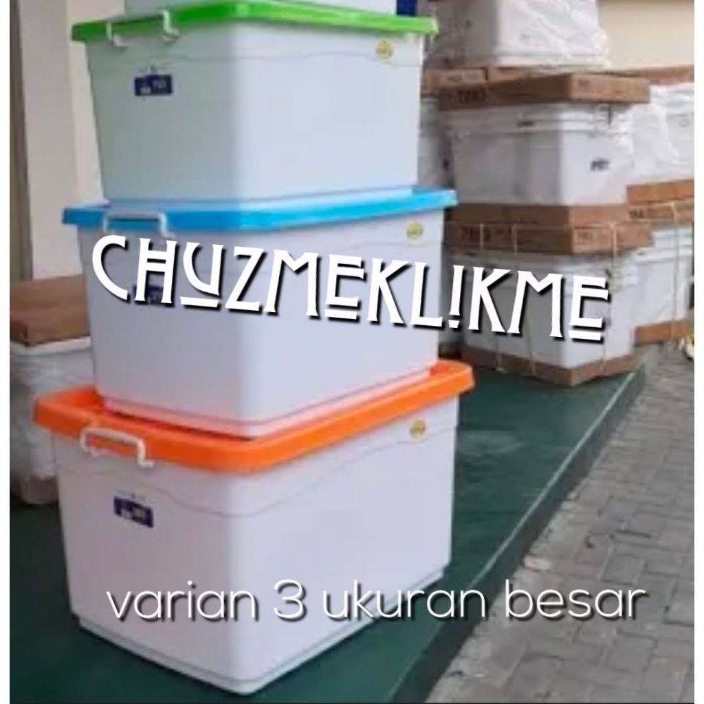 Container box besar Green leaf 160 liter,210 liter,280 liter/Box container Sierra green leaf Jumbo/B