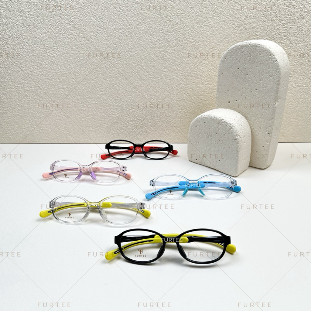 Kacamata Anak Lentur TR 6302 SnapFit Series Gagang Adjustable Oval Anti Radiasi Minus Normal Silinde