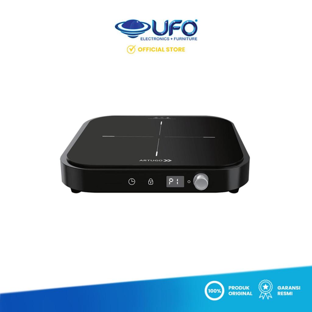 Artugo CI 1355 EB Kompor Induksi Portable Hitam 280x360x70mm