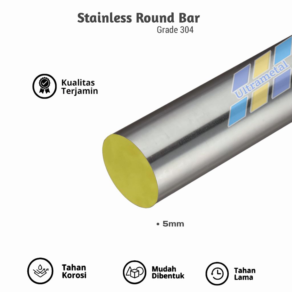 AS STAINLESS 304 5MM X 1METER | AS SUS 304