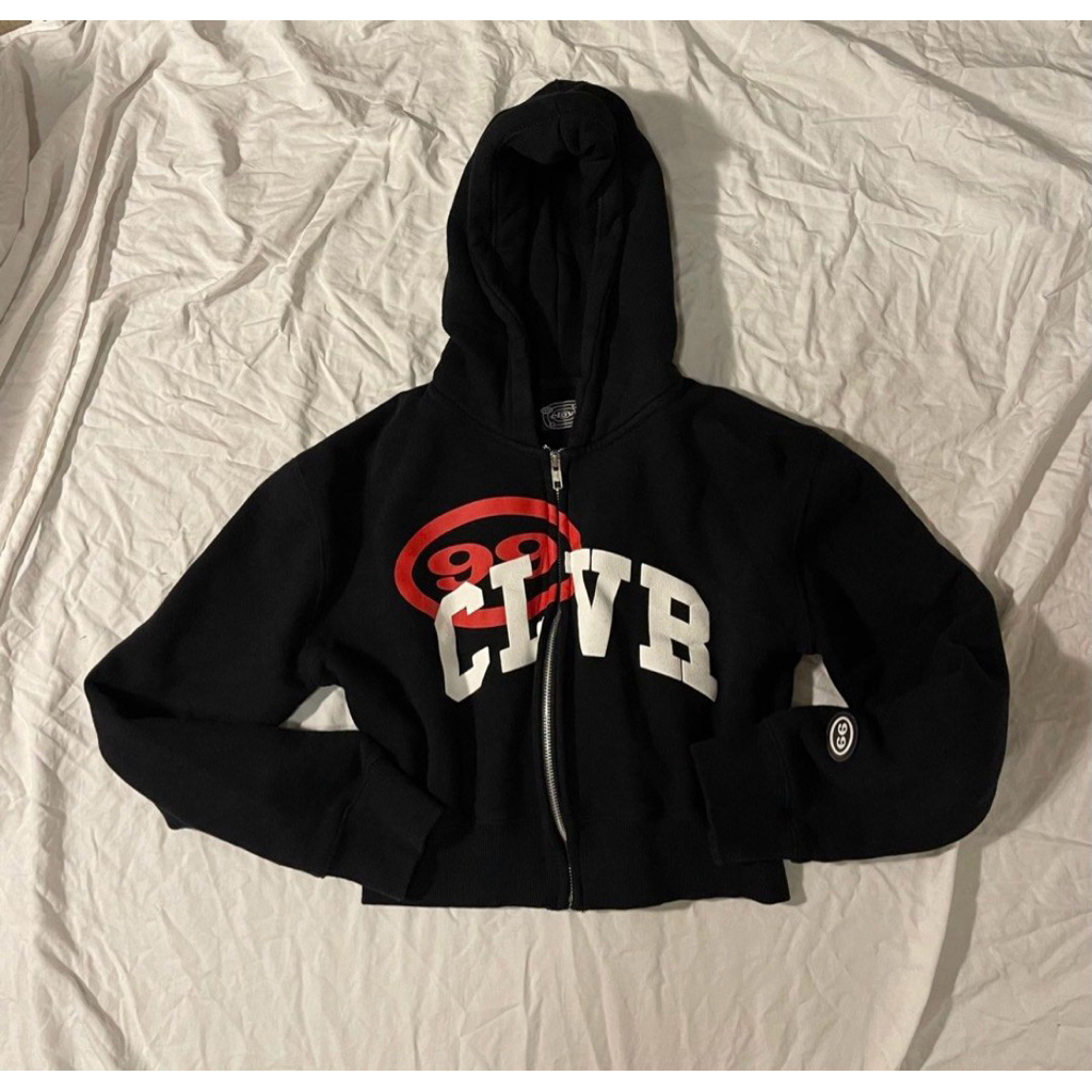 99 clover hoodie crop (kusus cwe)