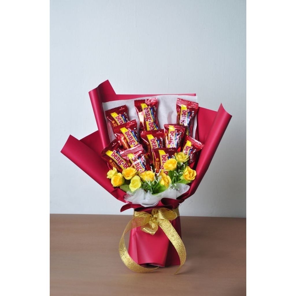 Buket Snack Pocky Jumbo - Warna Pink, Pilihan Rasa Menarik, Hadiah Spesial