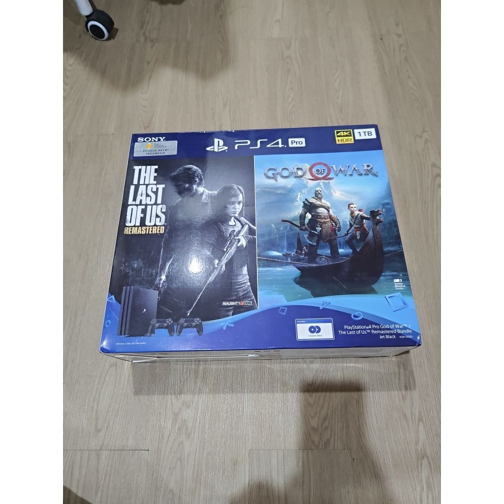 PS4 PRO 1 TB Black Fullset + 2 Dualshock Original Sony Indonesia