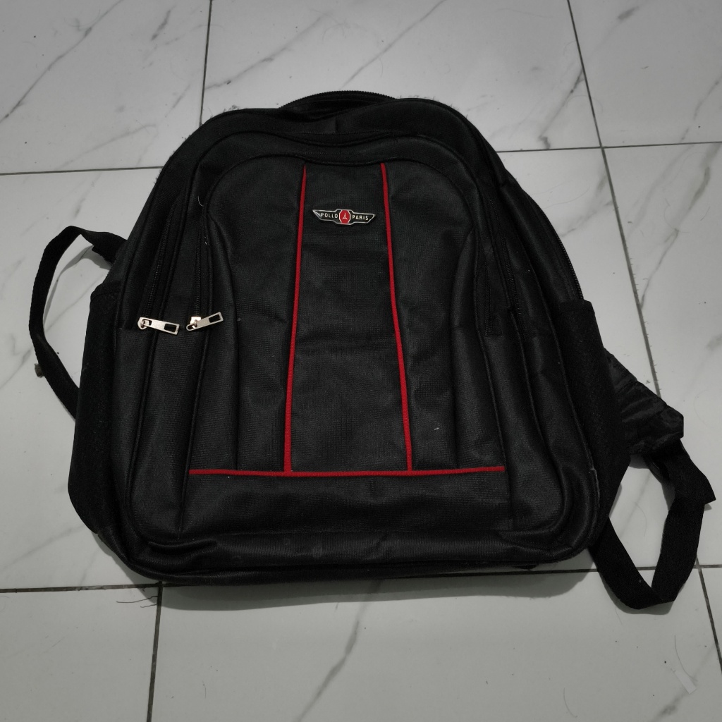Tas Ransel Hitam Pollo Paris - Second (Ada Minus)