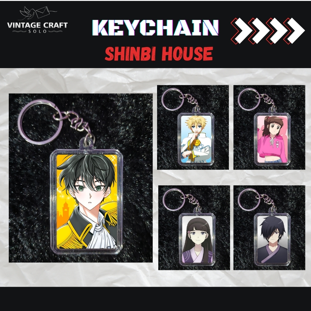 Gantungan Kunci Akrilik Anime Shinbi House / Gantungan Kunci Keren Kang Lim, Hari, Gaeun, Guido Leon