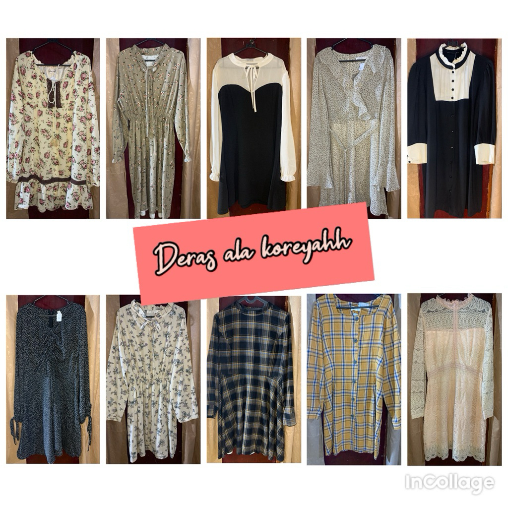 Tunik Midi dress cantik ala koreyahhh