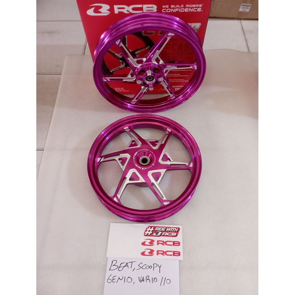 Velg RCB CT600 Beat Scoopy Vario110 Genio 14-185/215 Violet Purple Ungu