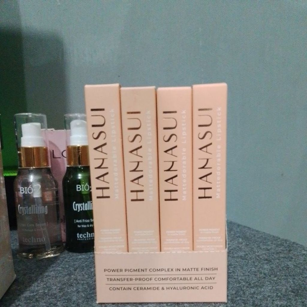 Lipstik Matte HANASUI Mattedorable - Anti Geser, Tahan Lama, Melembabkan