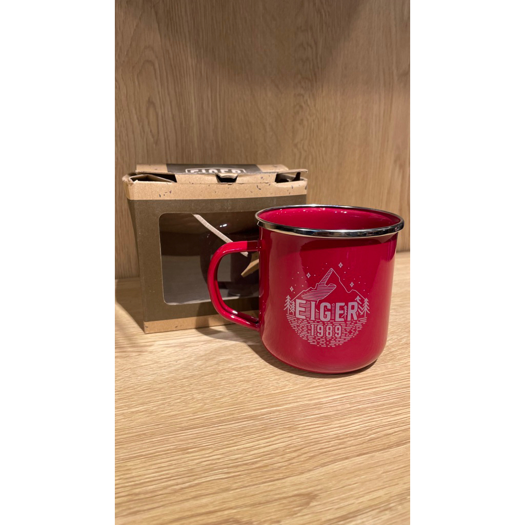 GELASEIGER ENAMEL MUG 4.0 MAROON GELAS HIKING NAIK GUNUNG