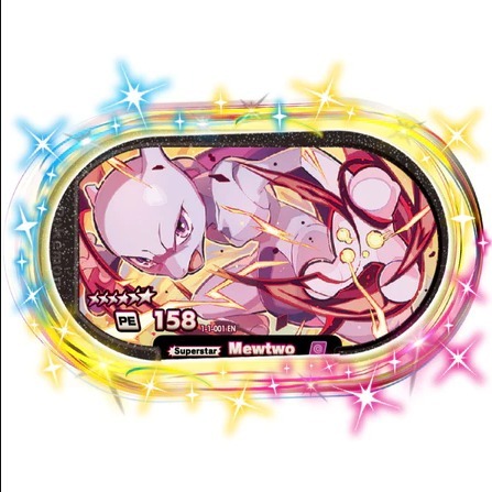 Mezastar Pokemon Mewtwo & Mew Superstar Tag Chip Stardust Season 1 Tag Superstar 6