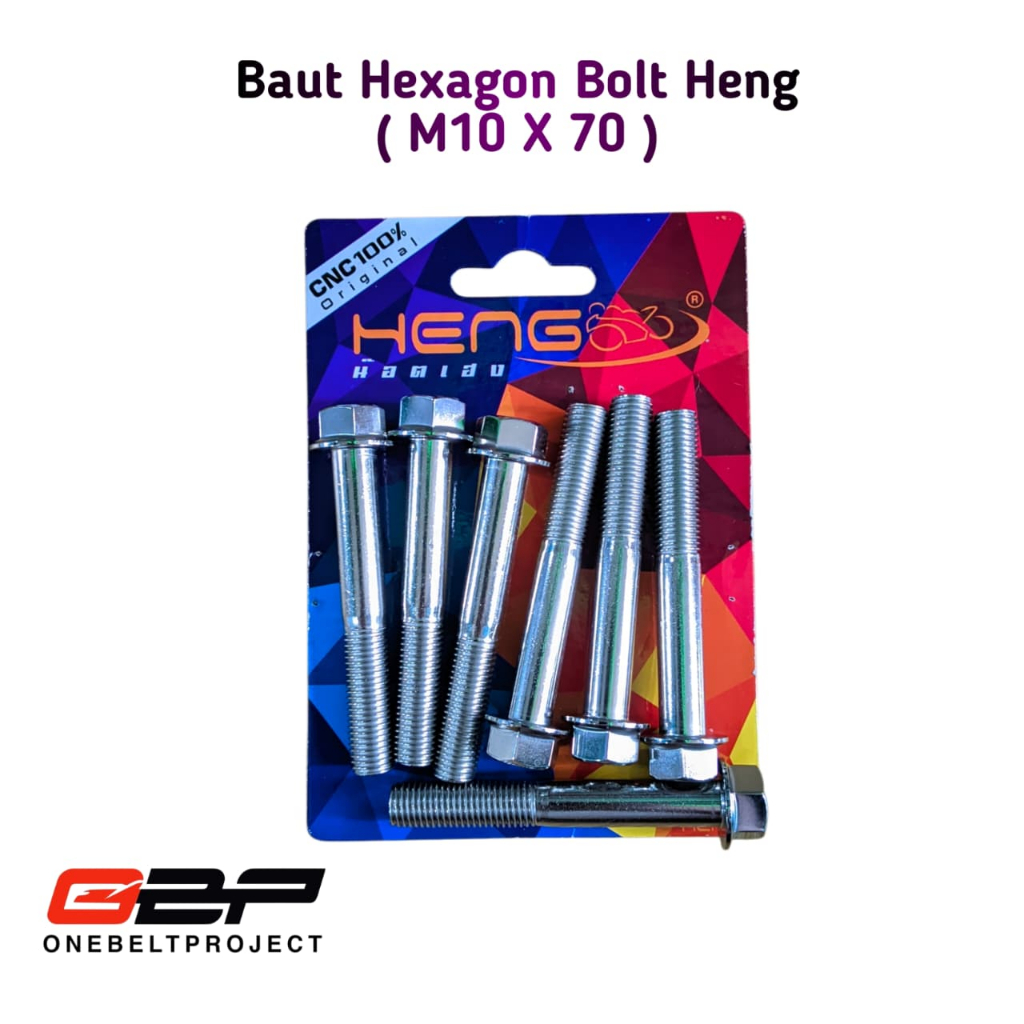 Baut Heng Probolt 10Mx70 Drat 14 Panjang 7cm Model 2kunci Stainless Hexagon Thailand