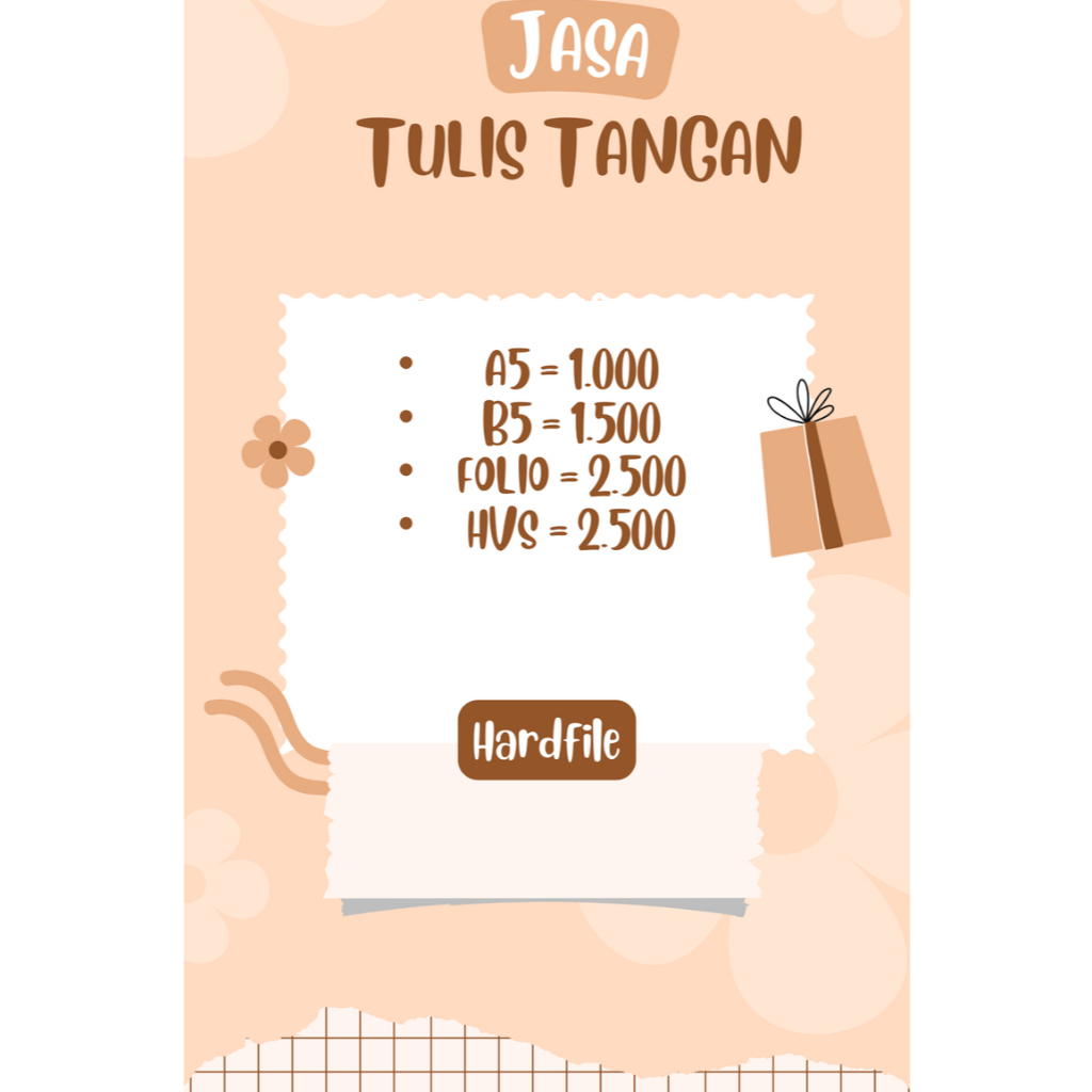 Jasa Tulis Tangan