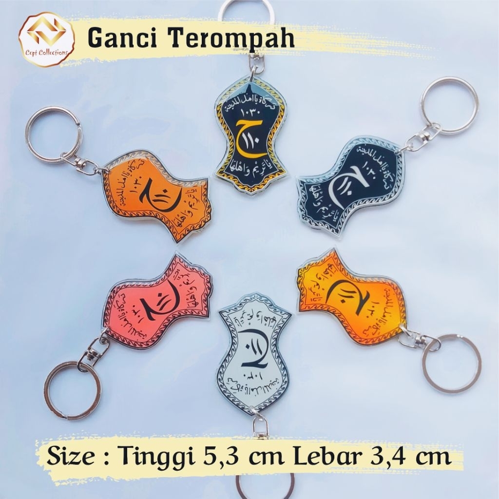 Gantungan kunci terompah nabi