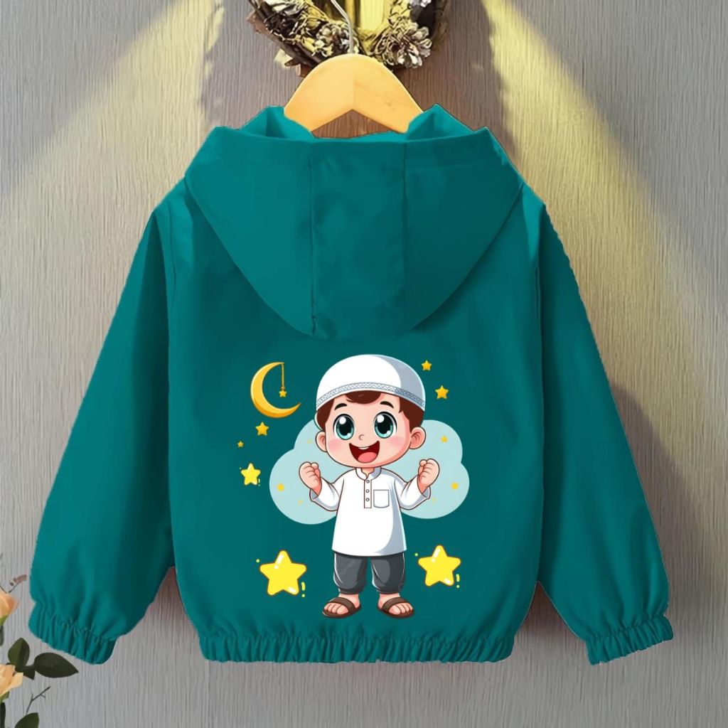 JAKET ANAK LAKI LAKI JAKET ANAK HOODIE MULAI DARI USIA 1-12THN BERGAMBAR MUSLIM BOOY