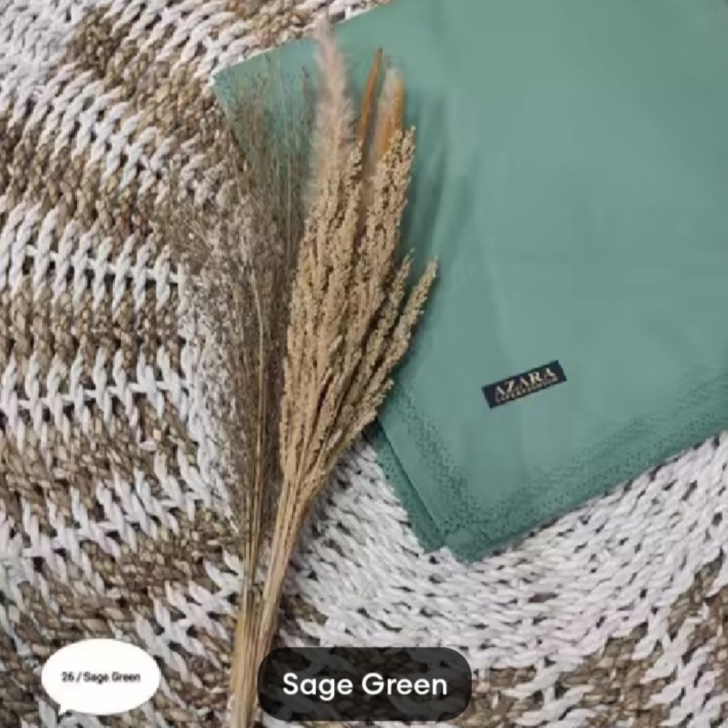 Hijab Oskara polos (Sage Green)