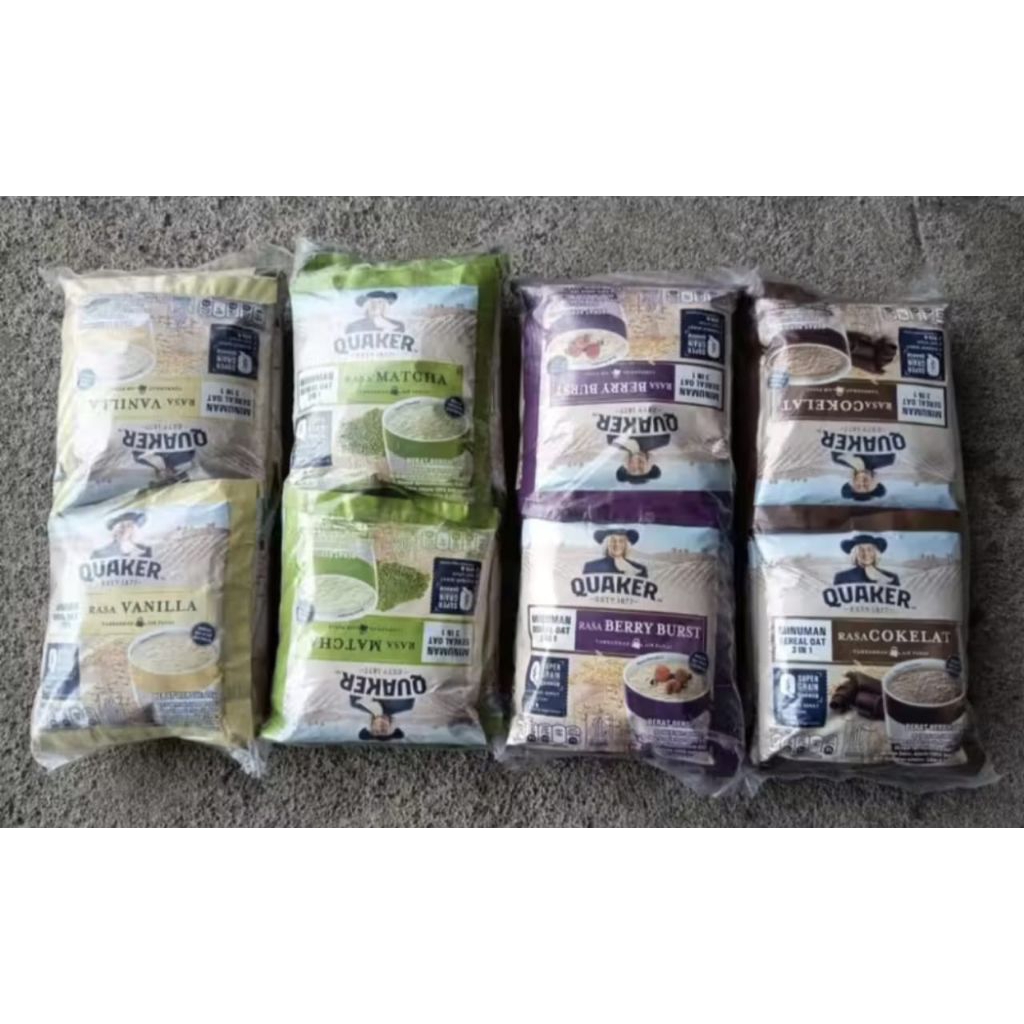 Quaker Oatmeal Instant 3in1 28 Gram (10 Sachet)