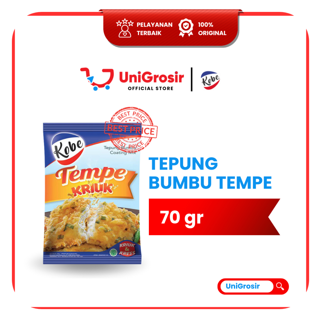 [UniGrosir] KODE TEPUNG BUMBU TEMPE GORENG KRIUK Kriuk ~70 gr