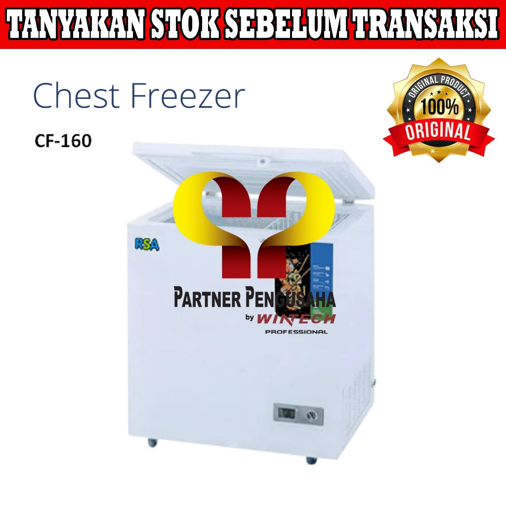 RSA CF-160 CHEST FREEZER 144 LT / FREEZER BOX RSA CF160 / CF 160