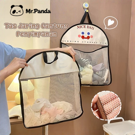 Tempat tsa Keranjang keranjang baju Tas lemari tas Jaring Penyimpanan Keranjang Gantung kotak penyim