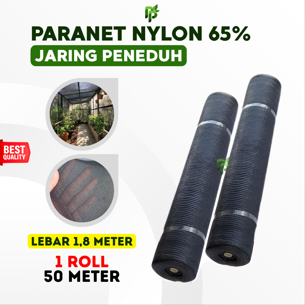 Jaring Paranet Nylon 65% Lebar 1,8 Meter x 1 Roll 50 Meter